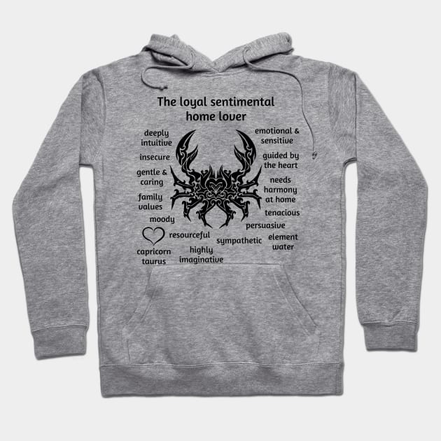 Cancer - Star Sign Hoodie by Jambo Designs